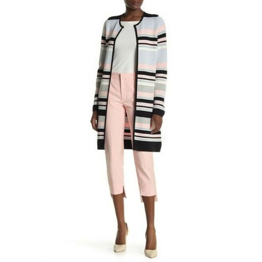 Calvin Klein Colorblock Striped Cardigan